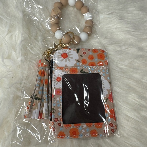 NWT Bogg Compatible Bracelet Wristlet Combo Champagne and Melon  Floral OS - Picture 6 of 7